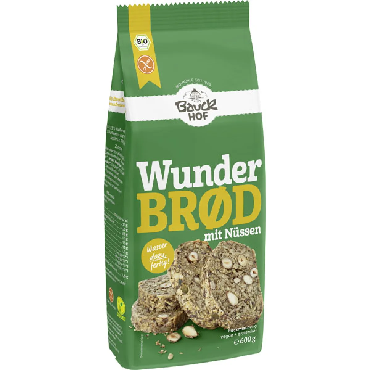 Bauck Mühle Wunderbrot Nuss 600 g