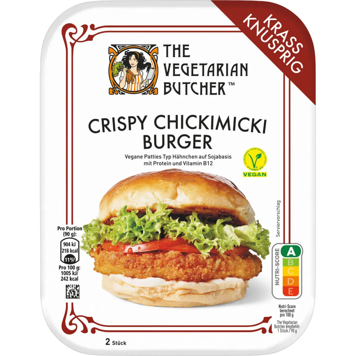 The Vegetarian Butcher Crispy Chickimicki Burger 180 g