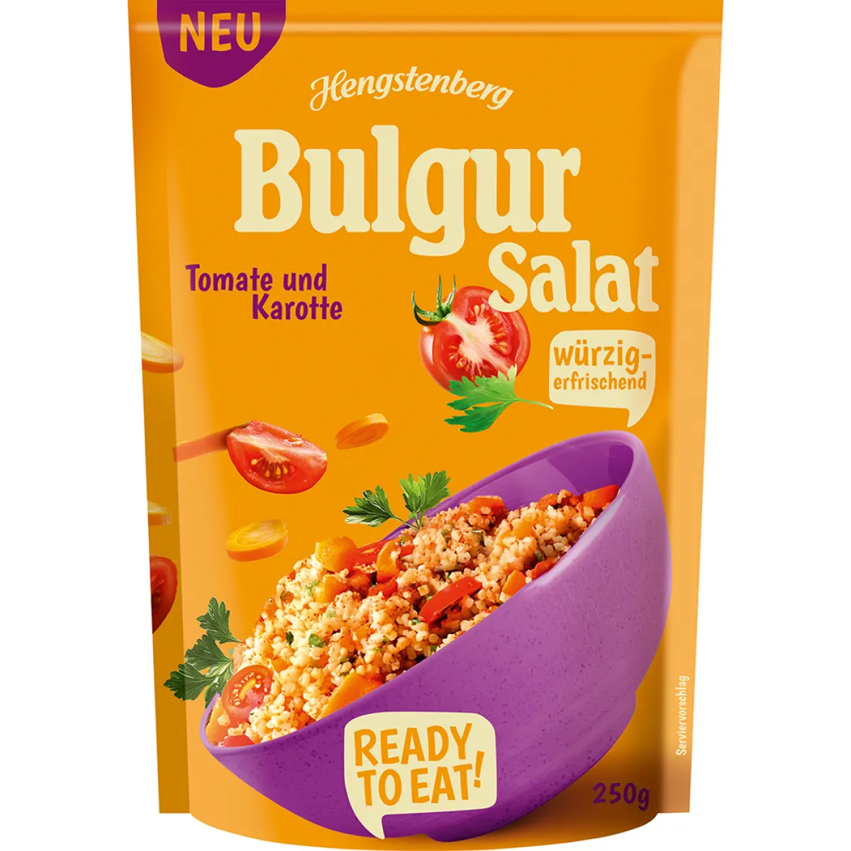 Hengstenberg Bulgur Salat Tomate und Karotte 250 g
