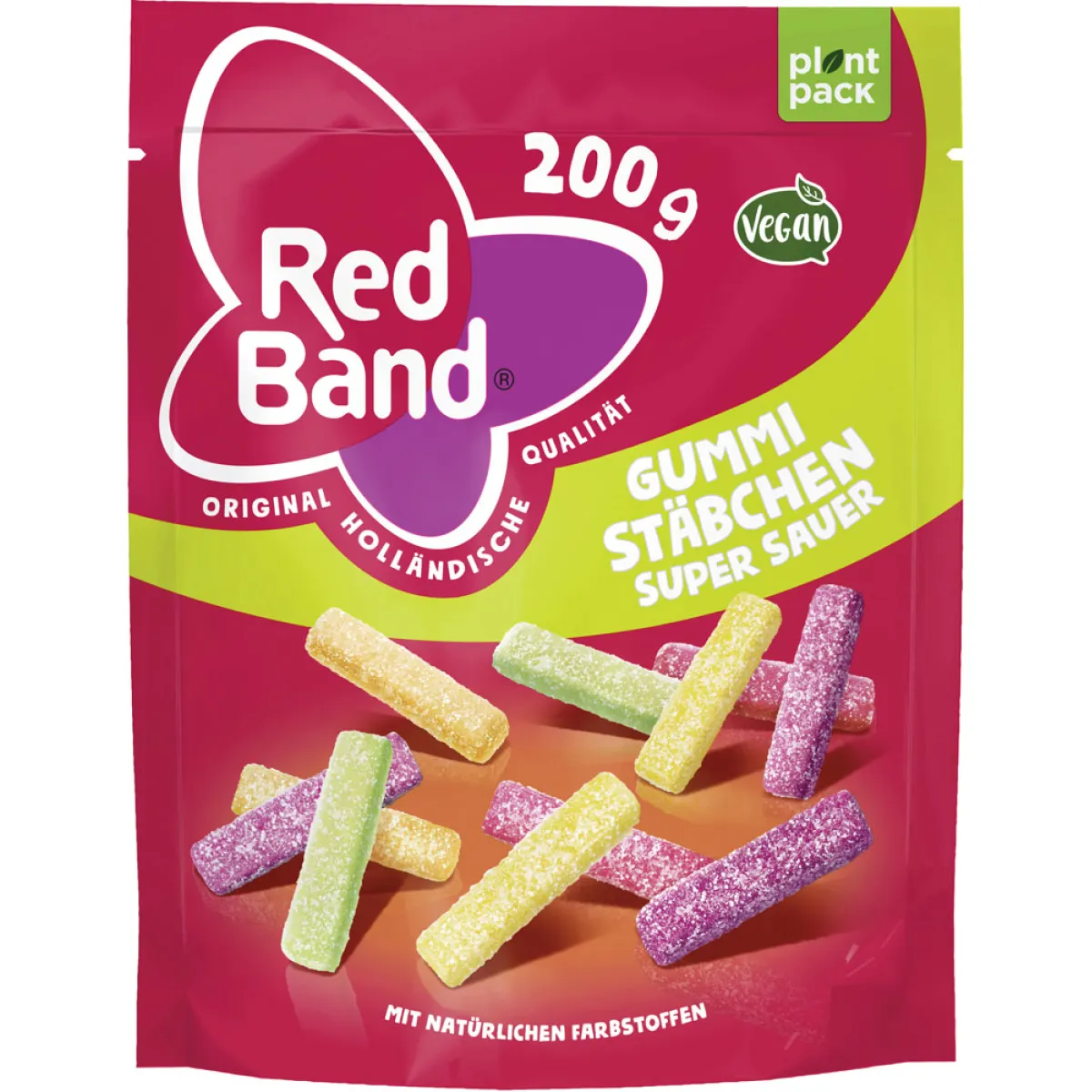 Red Band Gummi Stäbchen super sauer 200 g
