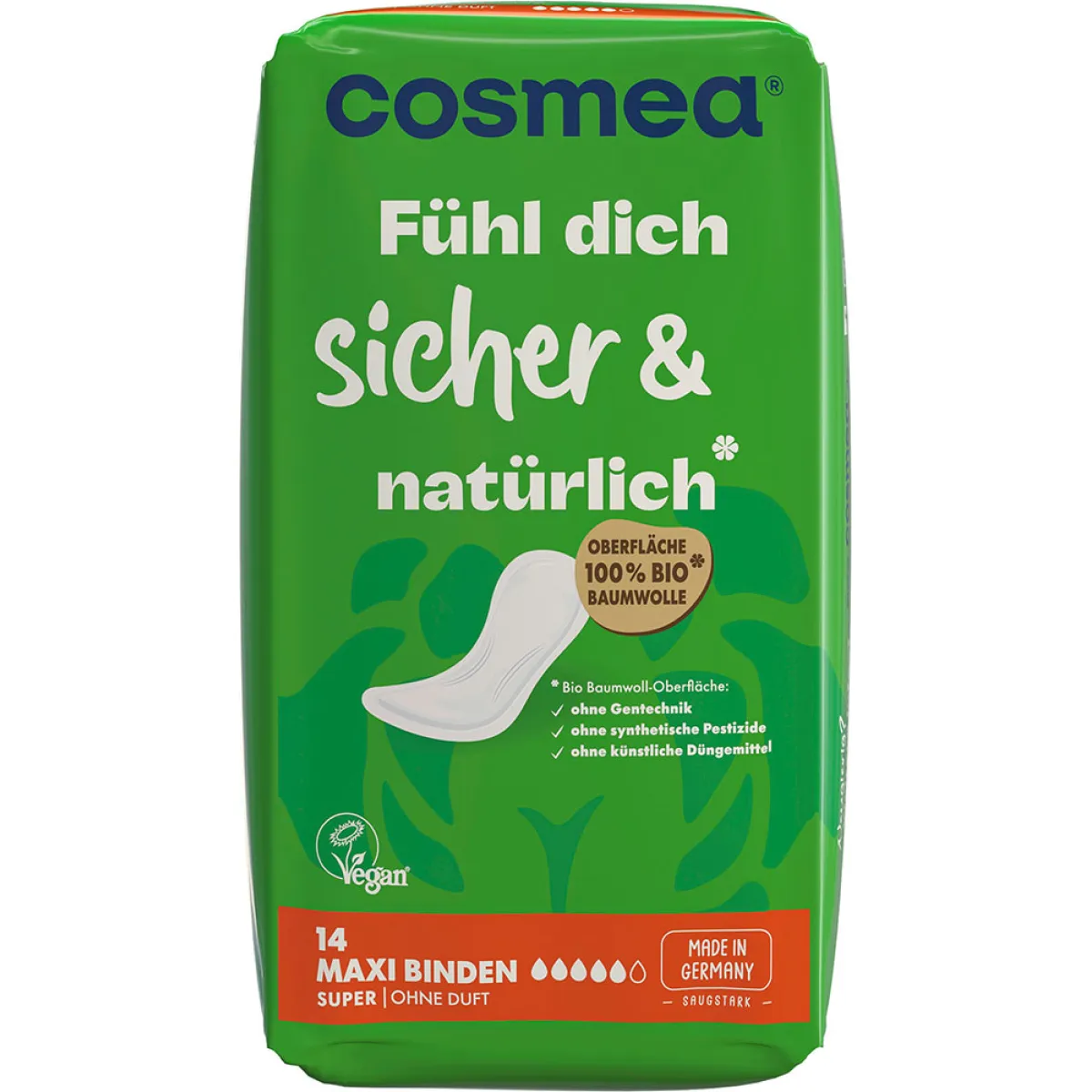 Cosmea Maxi Binden Super ohne Duft 14 Stück