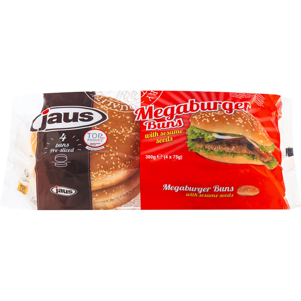 Jaus Megaburger Buns 4 Stück 300 g