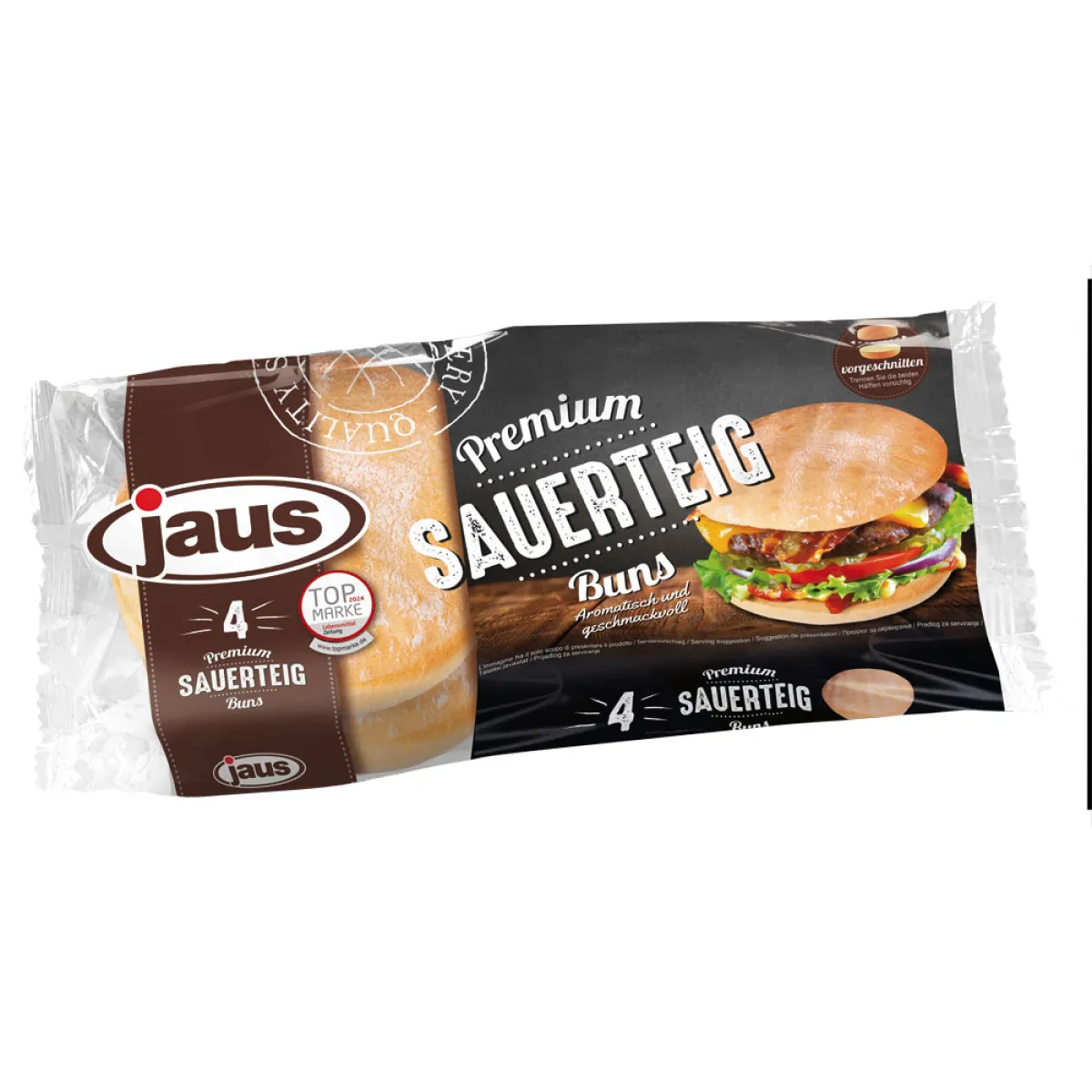 Jaus Premium Sauerteig Buns 4 Stück 360 g