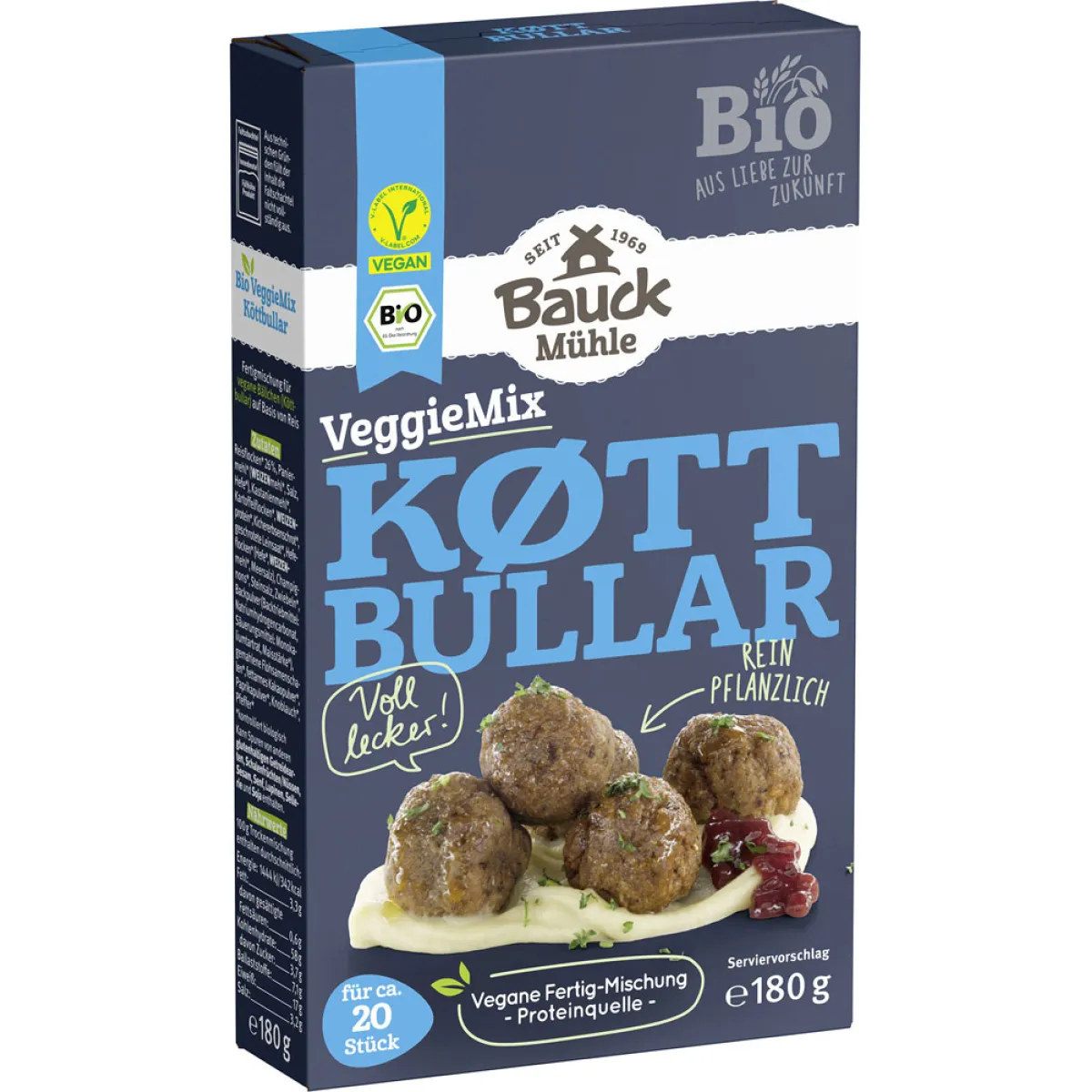 Bauck Mühle Bio VeggieMix Köttbullar 180 g