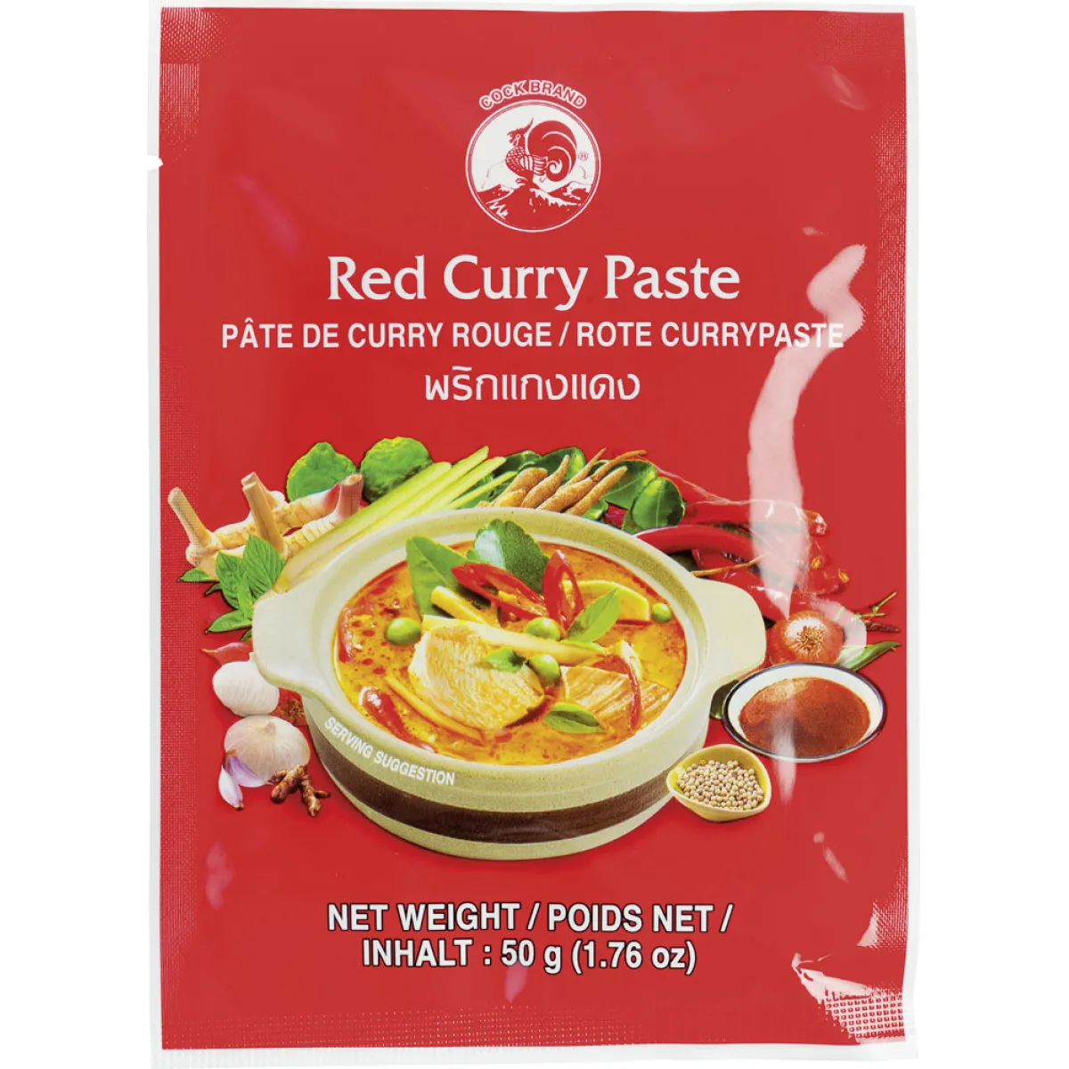 Cock Brand Currypaste Rot 50 g