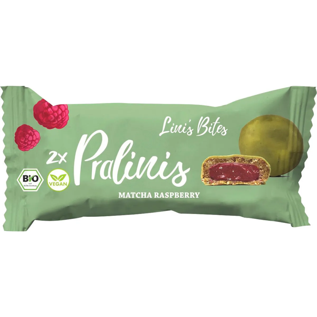 Lini's Bites Pralinis Matcha Raspberry 2x23 g