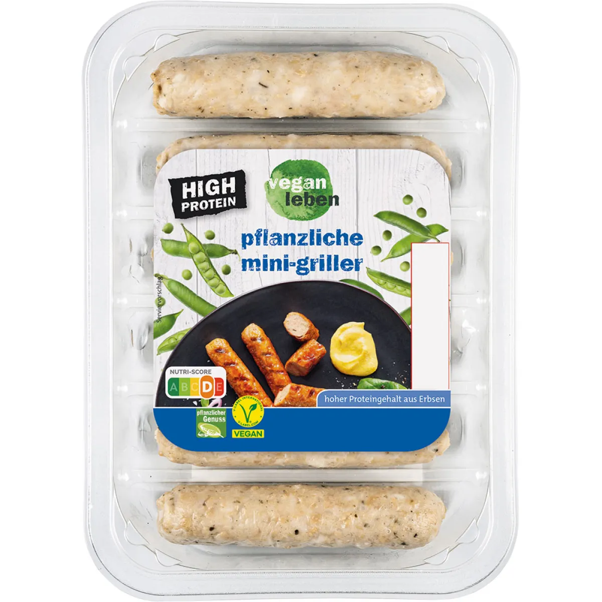 vegan leben pflanzliche mini-griller 180 g