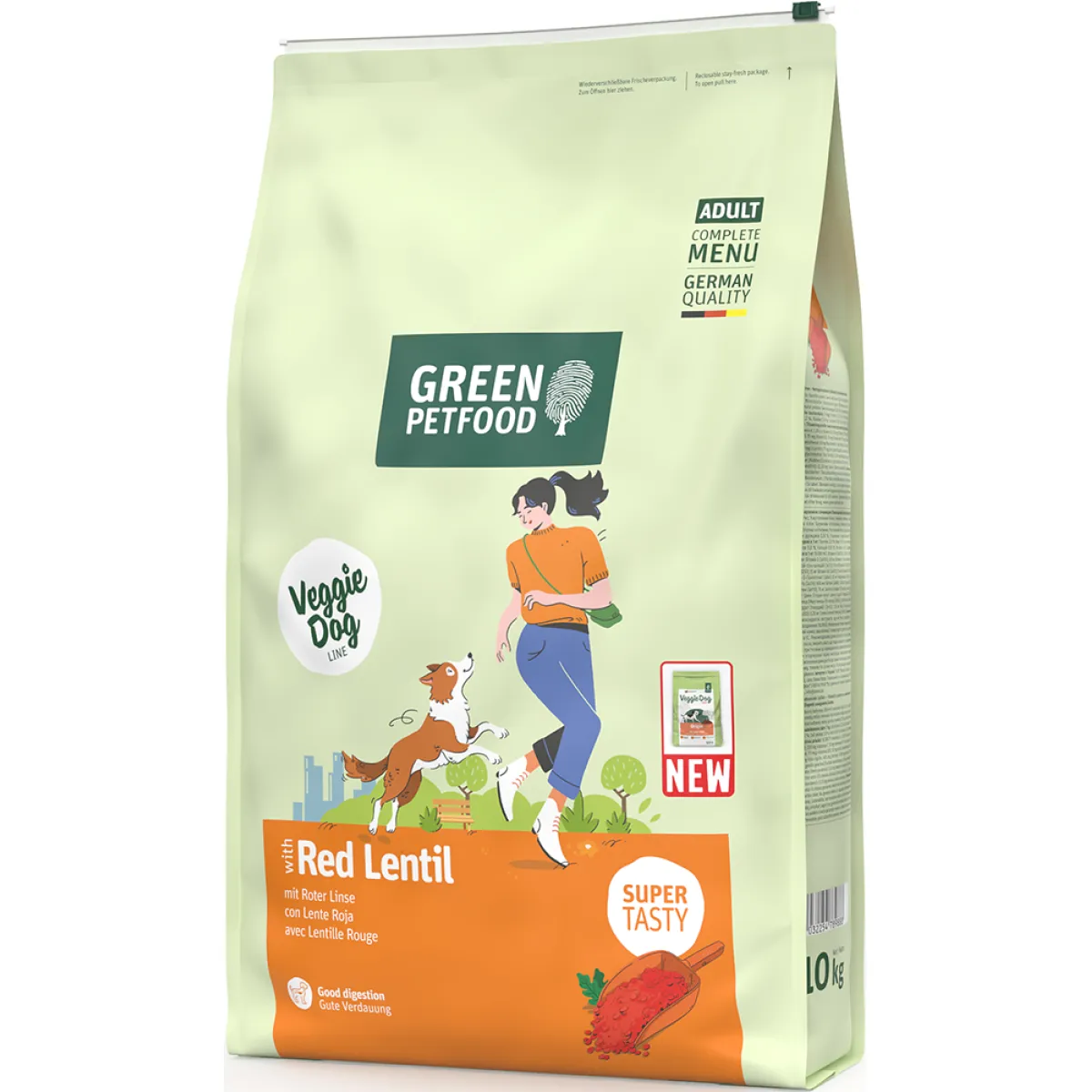 GreenPetfood Veggie Dog mit Kartoffel & Erbse (zu 99,9% Vegan) 10 Kg