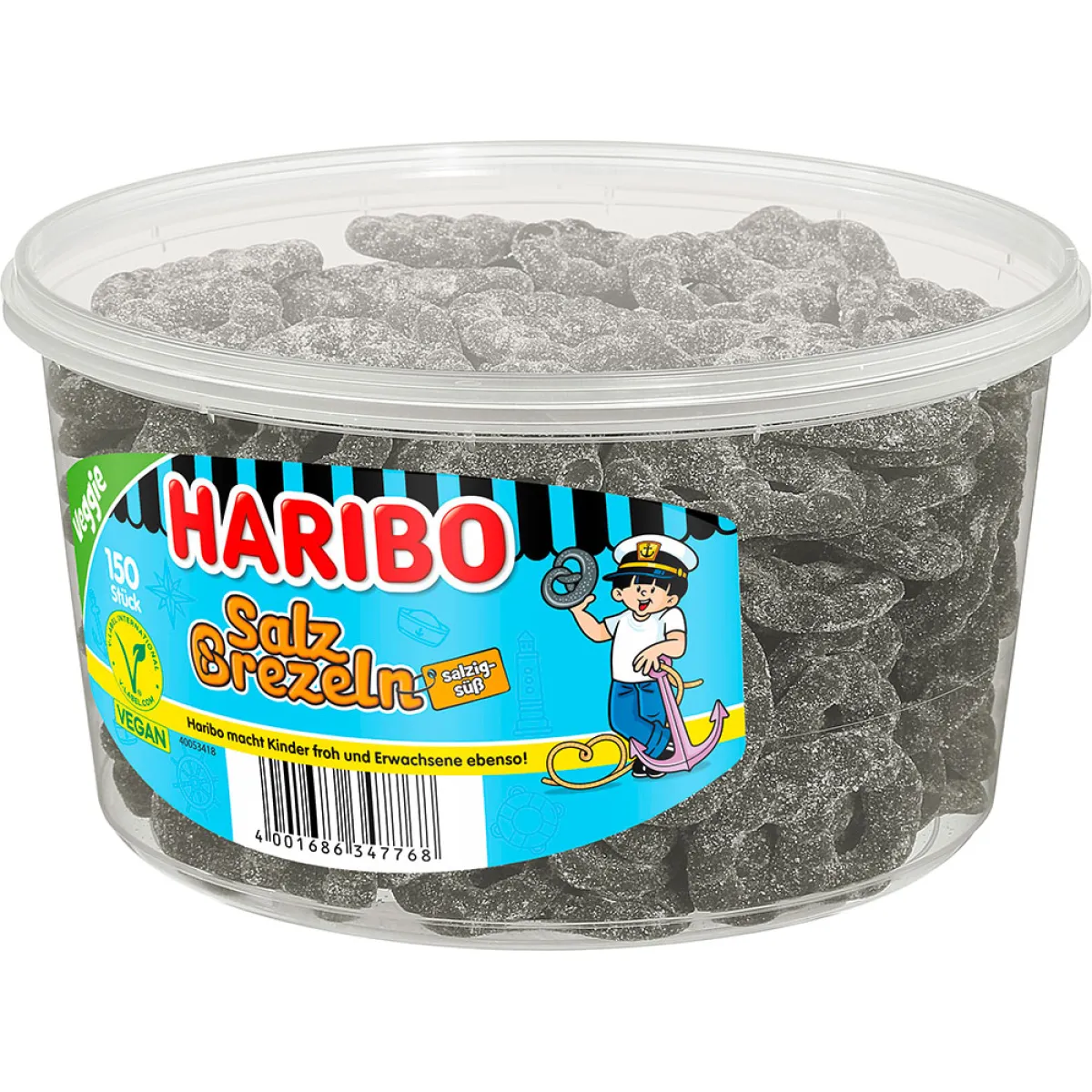 Haribo Salzbrezel 150 Stück 1050 g