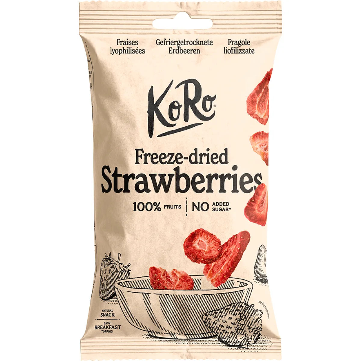 Koro Freeze-dried Erdbeeren 20 g