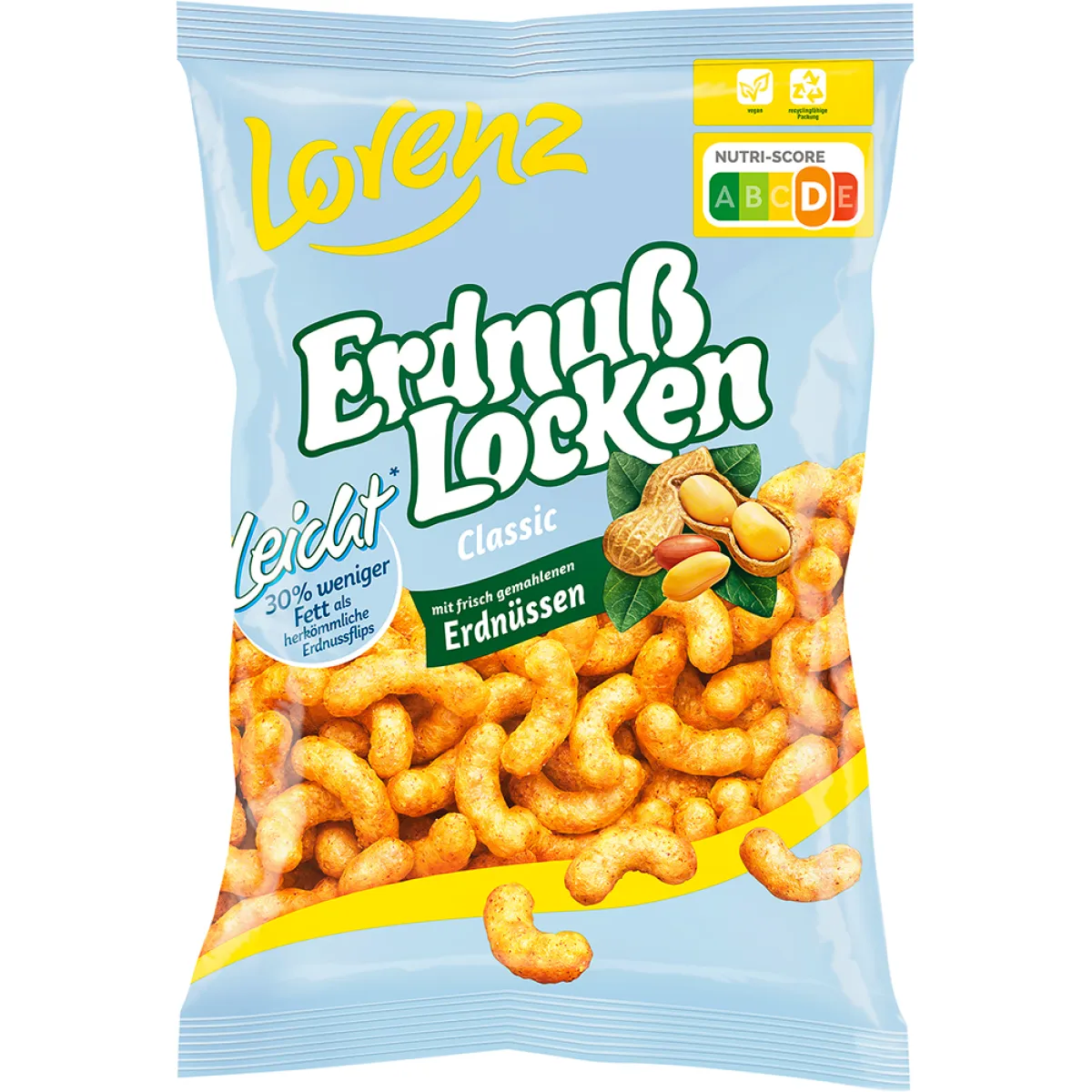 Lorenz Erdnusslocken Leicht 150 g