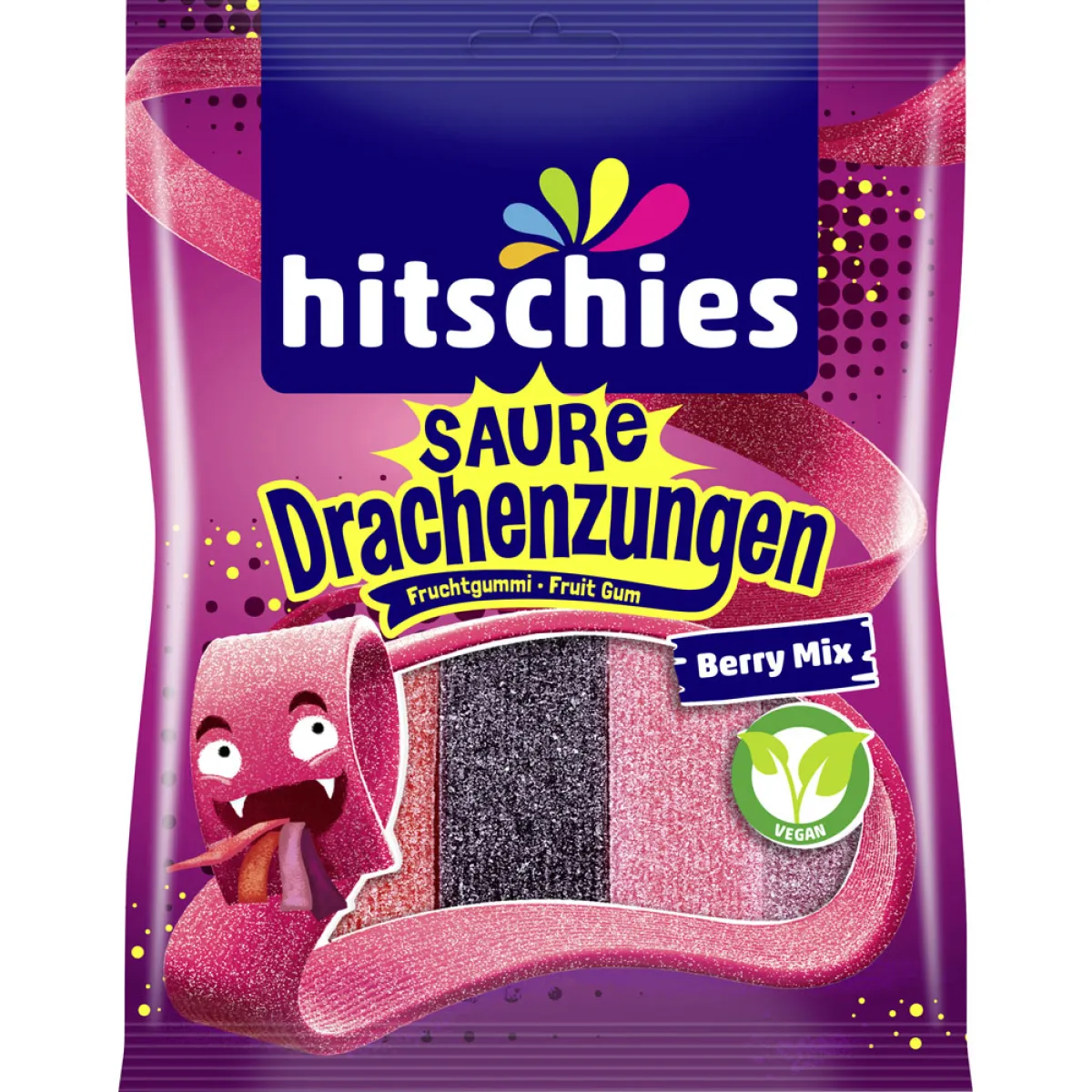 Hitschies saure Drachenzungen Berry 125 g