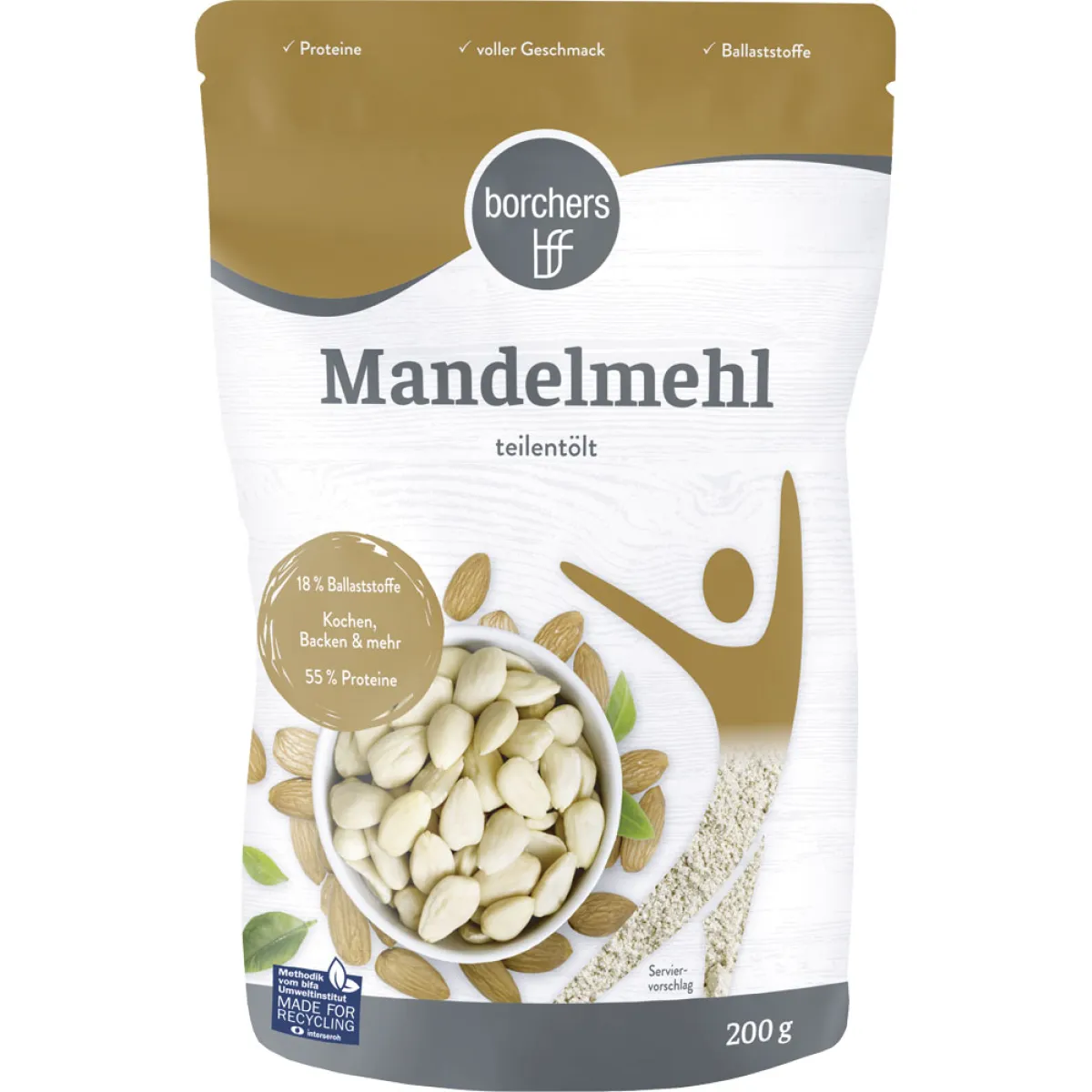 borchers Mandelmehl teilentölt 200 g