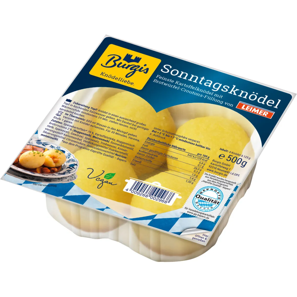 Burgis Sonntagsknödel 4x125 g