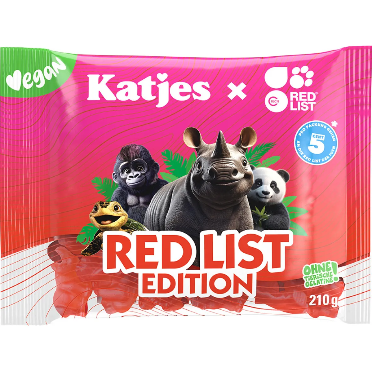 Katjes Red List Edition 210 g