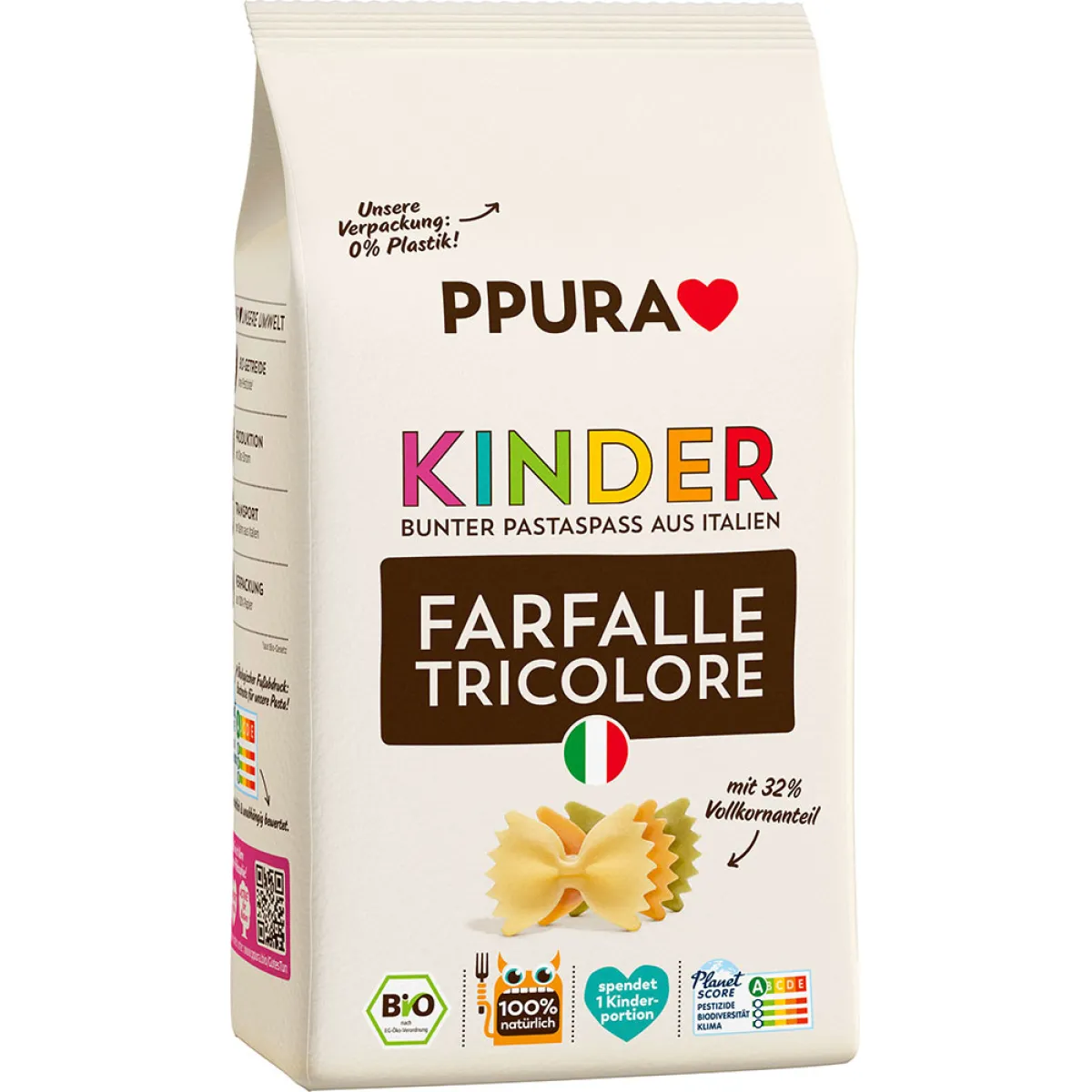 PPURA Kinder Farfalle Tricolore 500 g