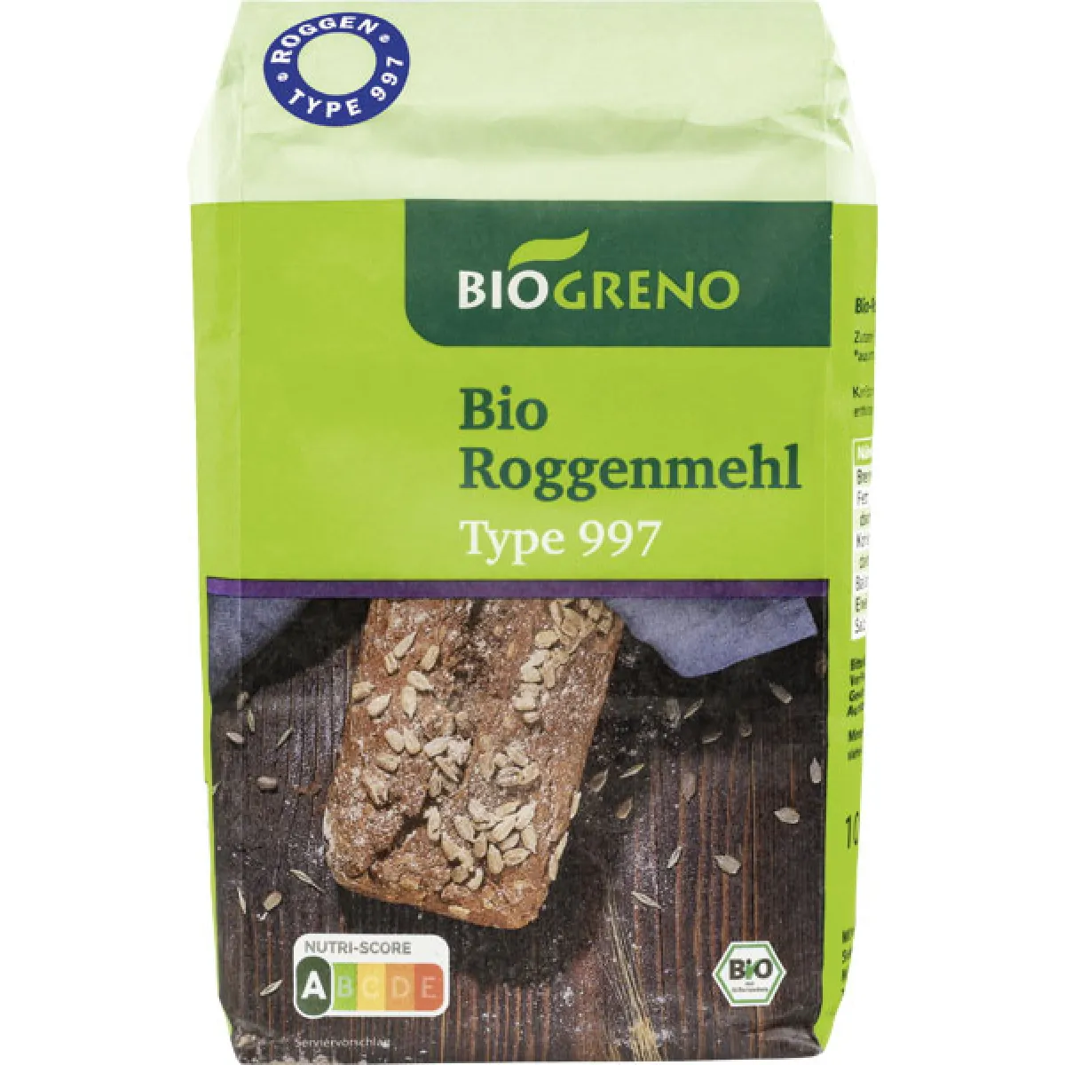 Biogreno Roggenmehl Type 997 1000 g