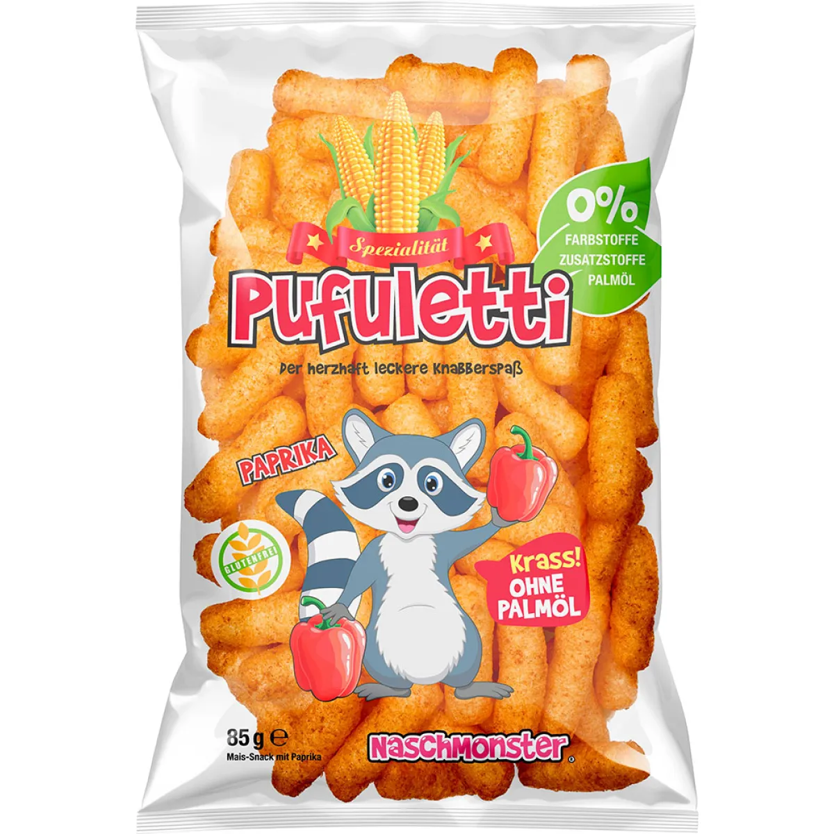 Pufuletti Maissnack mit Paprika 85 g