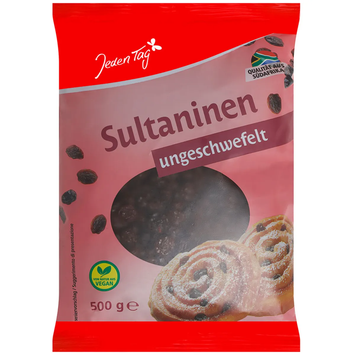 Jeden Tag Sultaninen ungeschwefelt 500 g