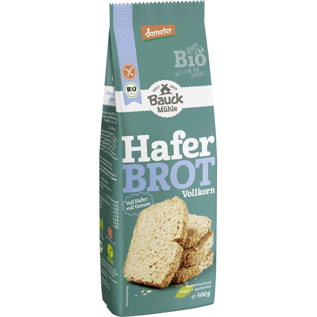 Bauck Mühle Haferbrot Vollkorn 500 g