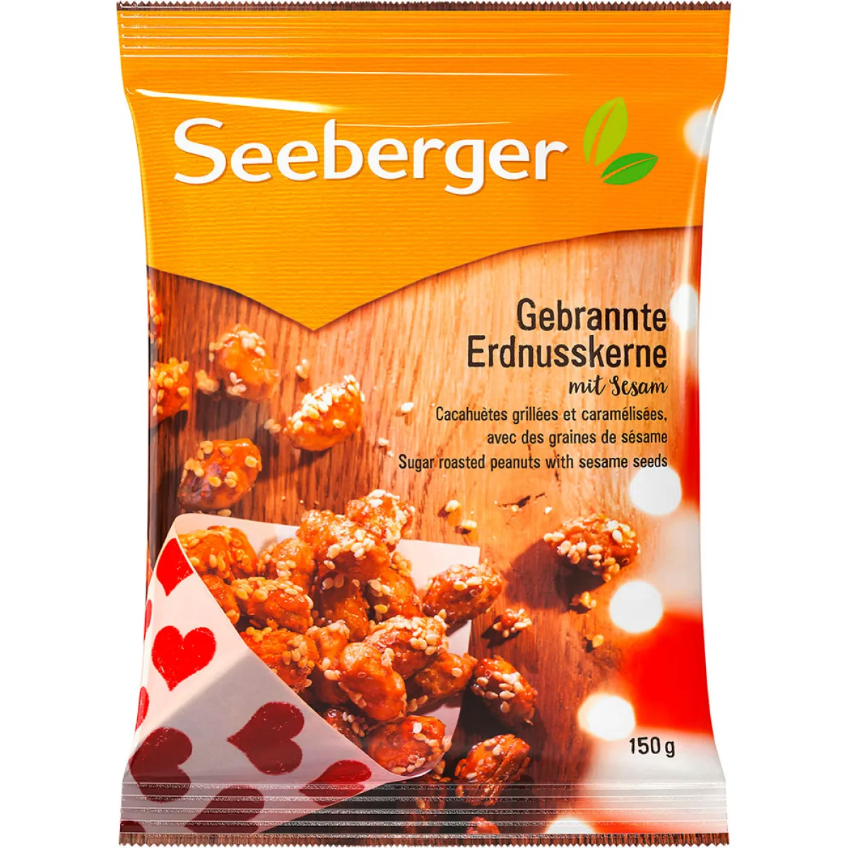 Seeberger Gebrannte Erdnusskerne mit Sesam 150 g