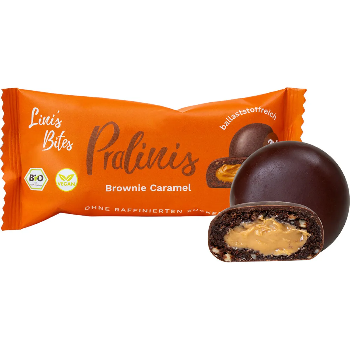 Lini's Bites Pralinis Brownie Caramel 2x23 g