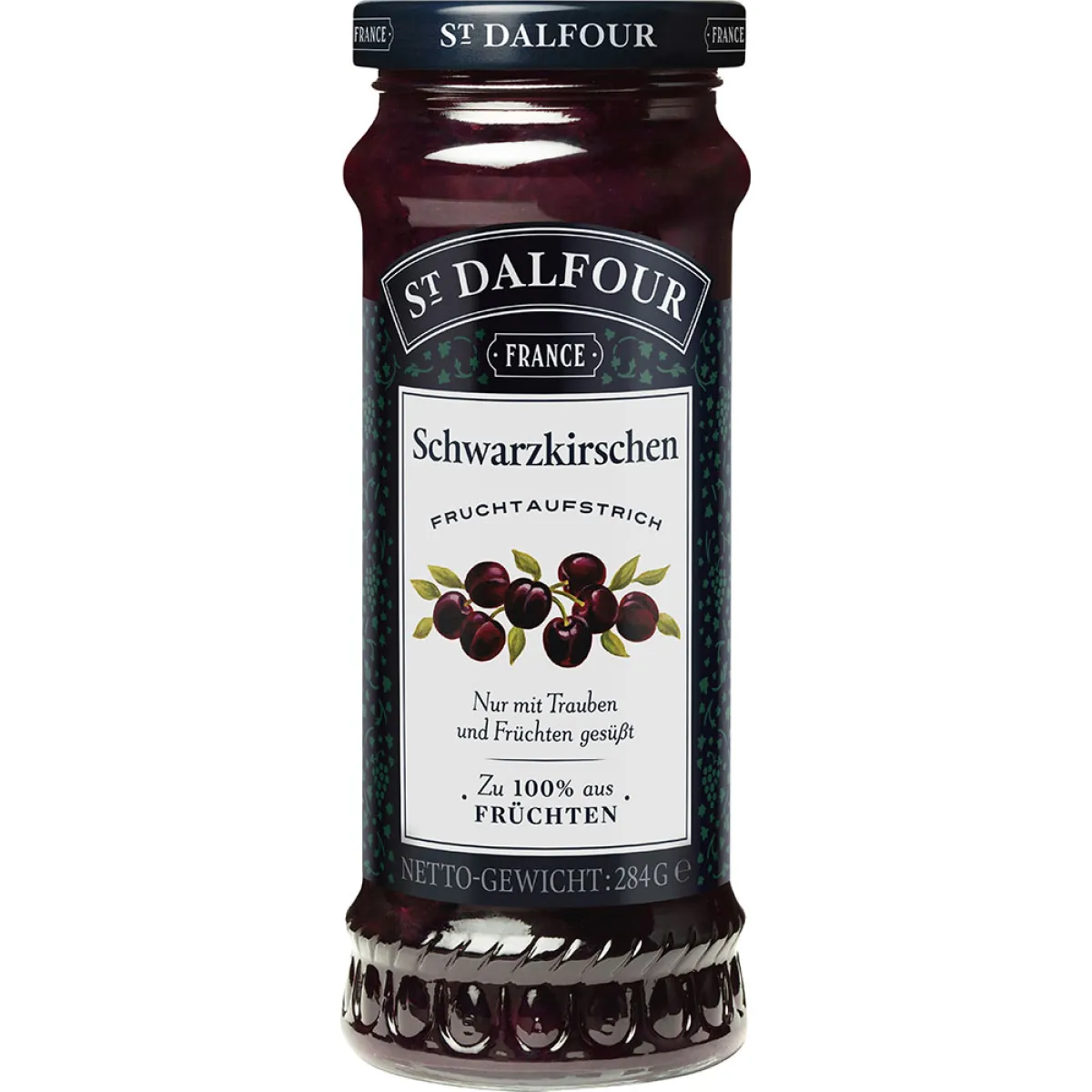 St. Dalfour Schwarzkirschen Fruchtaufstrich 284 g