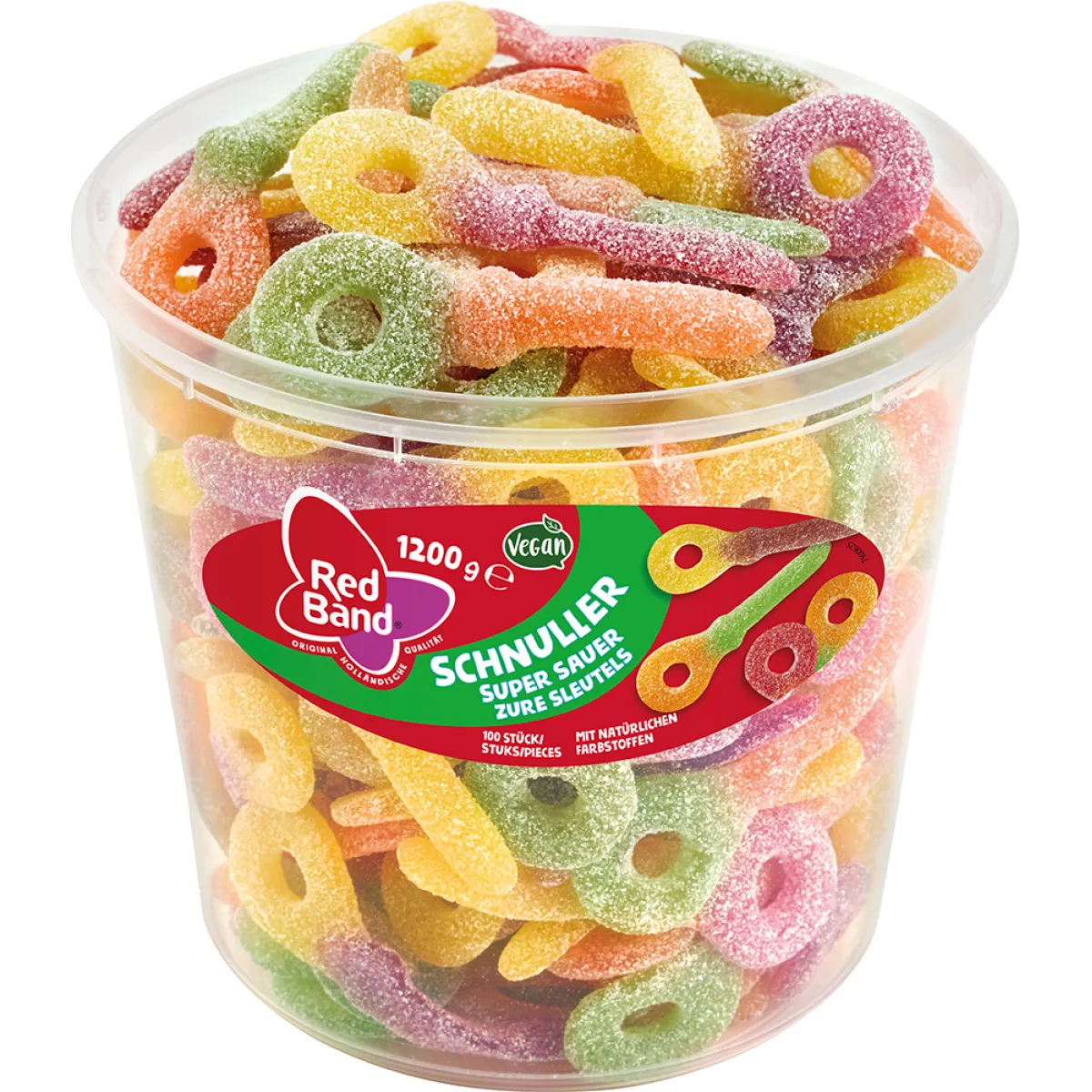 Red Band Schnuller sauer 100 Stück 1200 g