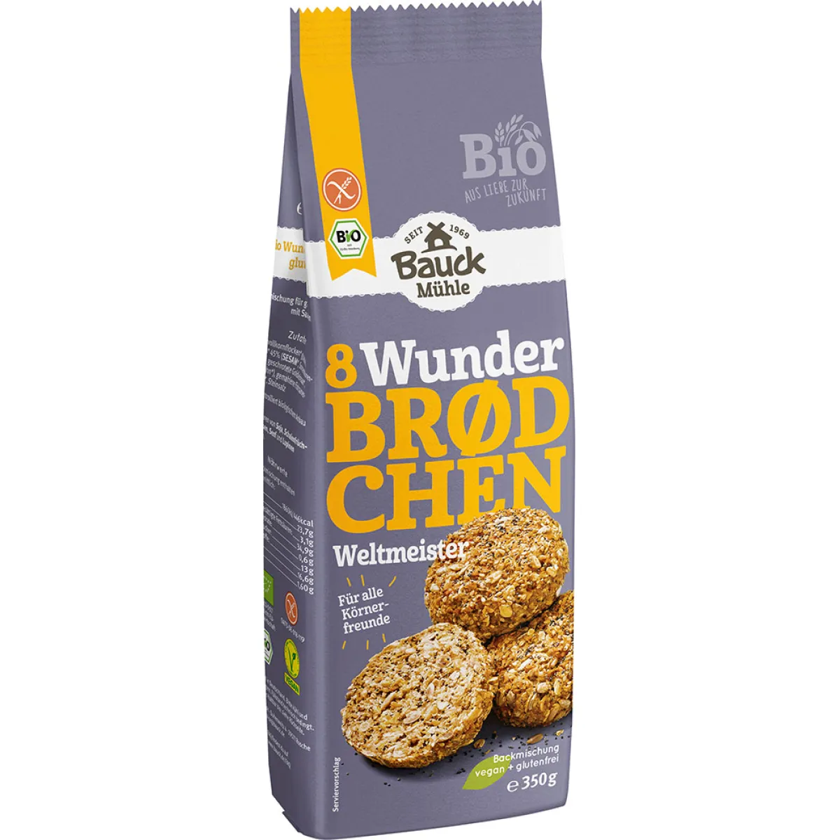 Bauck Mühle Wunder Brodchen Weltmeister 350 g