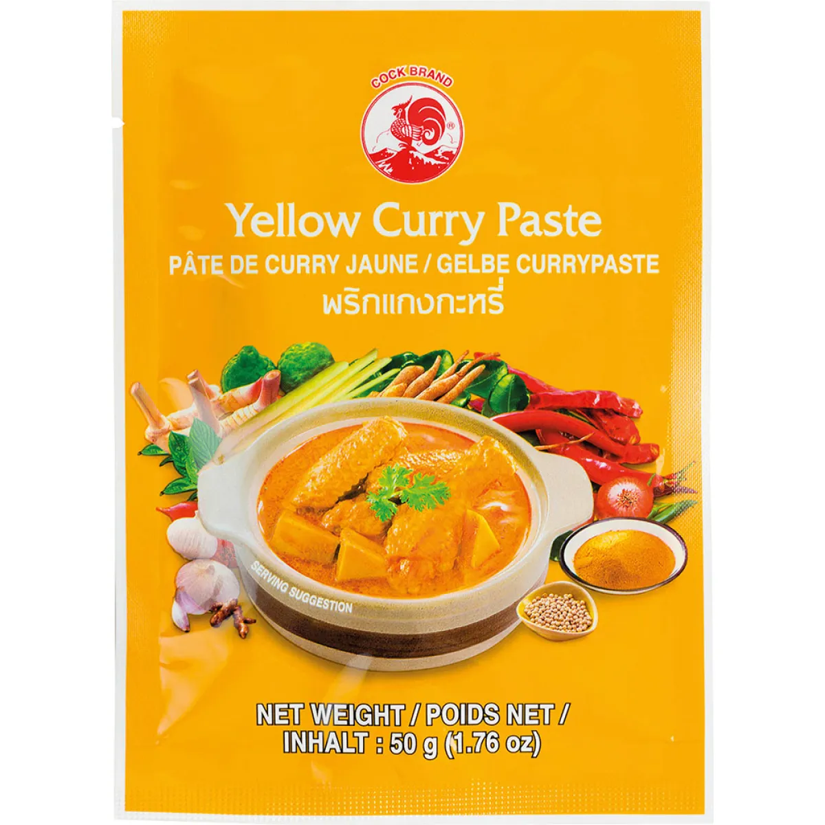 Cock Brand Currypaste Gelb 50 g