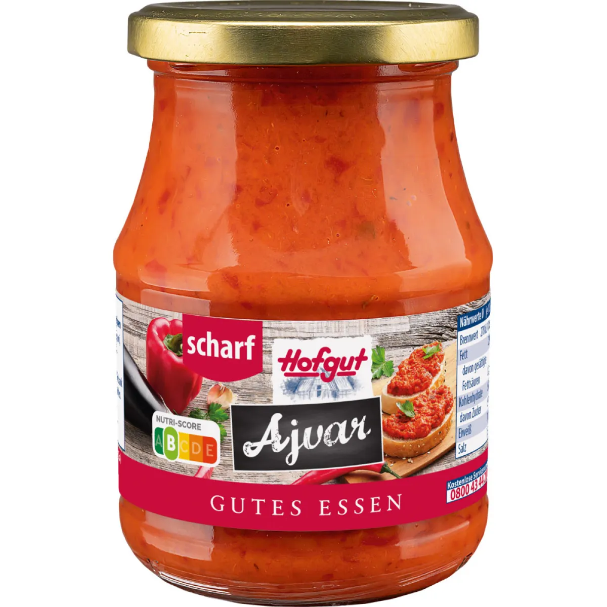 Hofgut Ajvar scharf 350 g