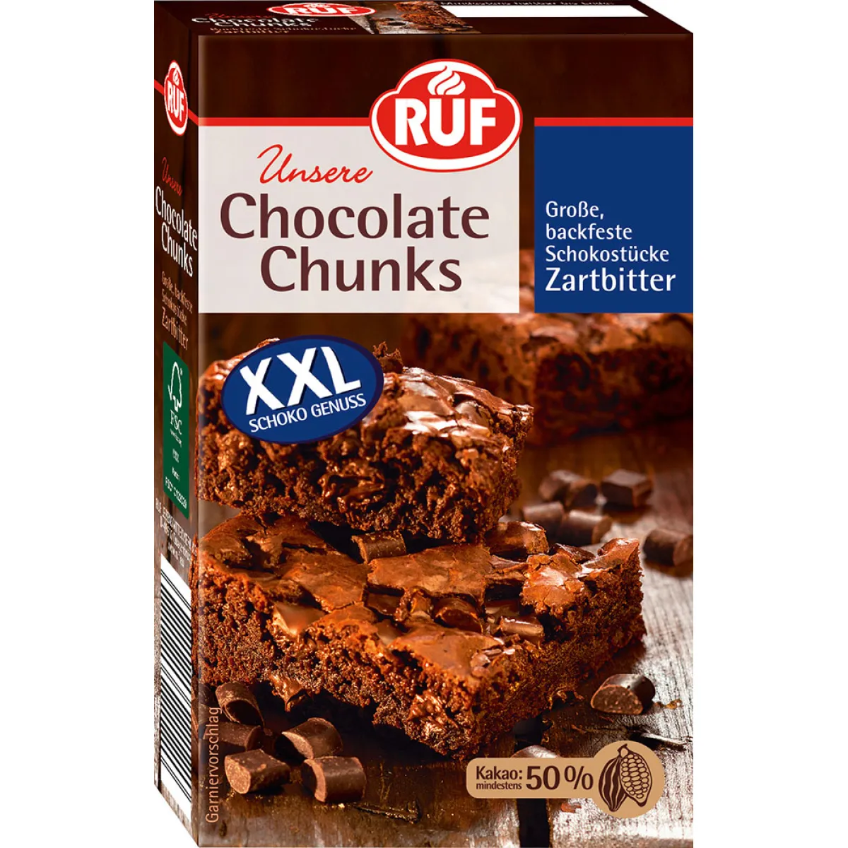 RUF Chocolate Chunks Zartbitter 100 g