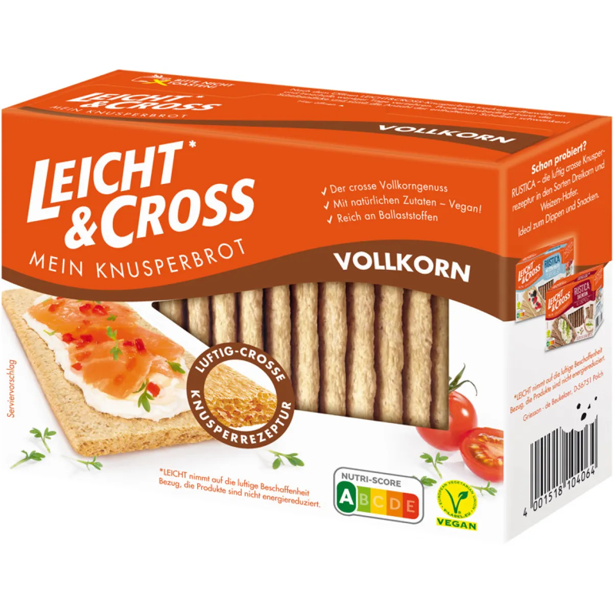 Leicht & Cross Knusperbrot Vollkorn 125 g