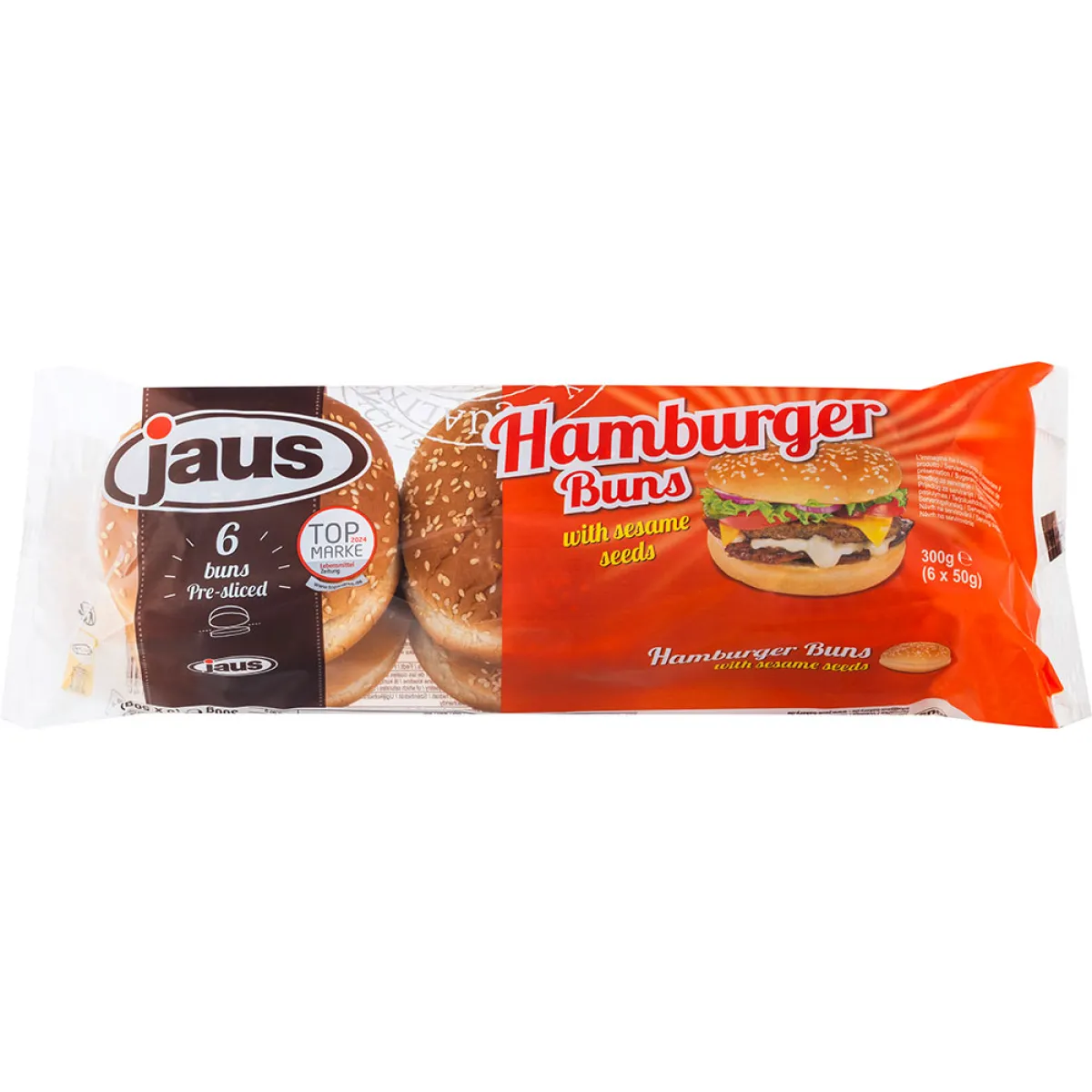 Jaus Hamburger Buns 6 Stück 300 g