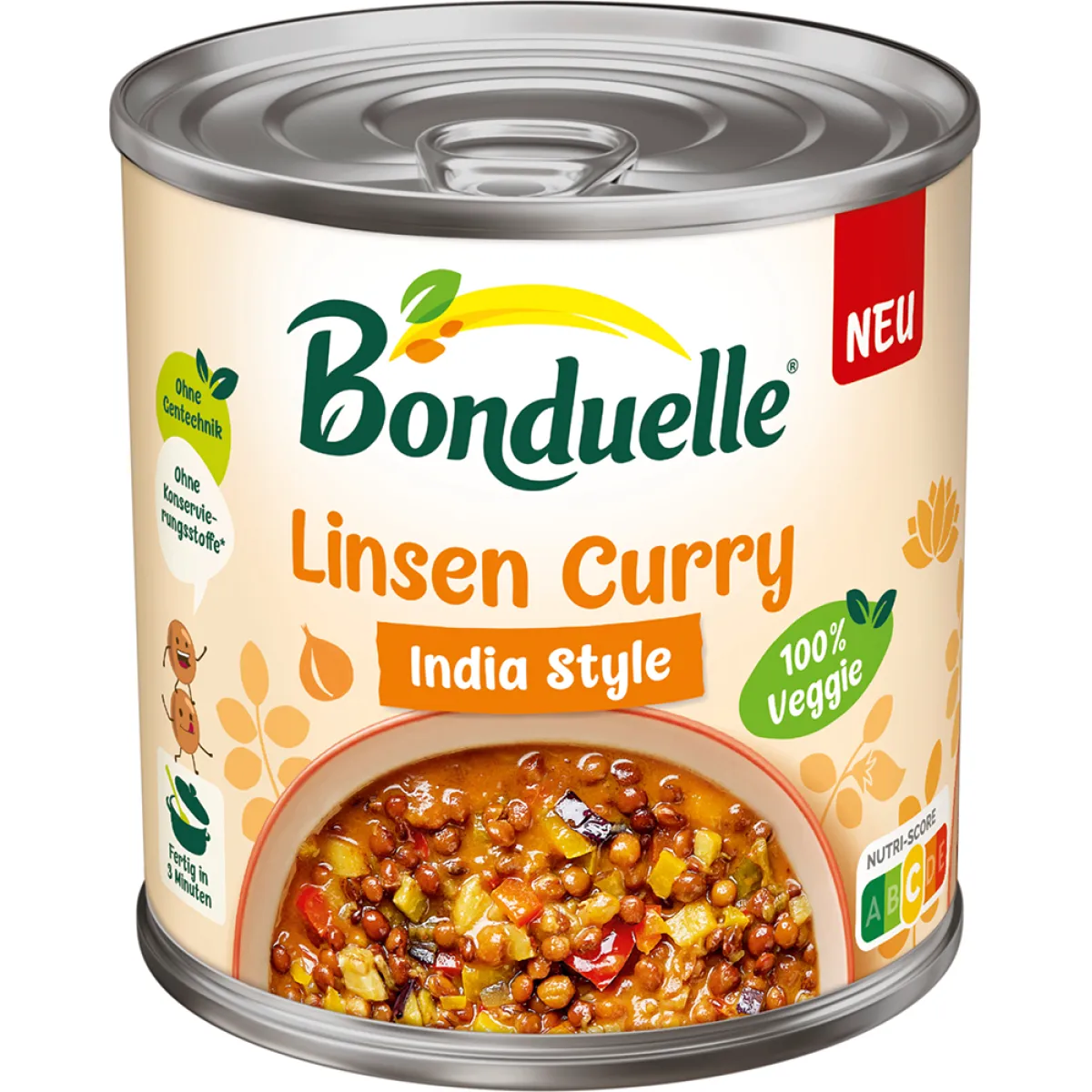 Bonduelle Linsen Curry India Style 400 g