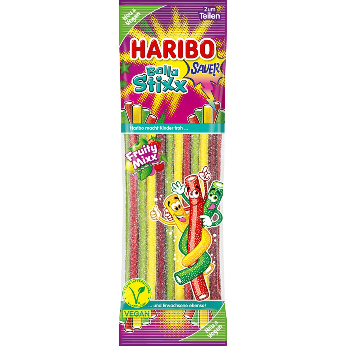 Haribo Balla Stixx Fruity Mixx sauer 175 g