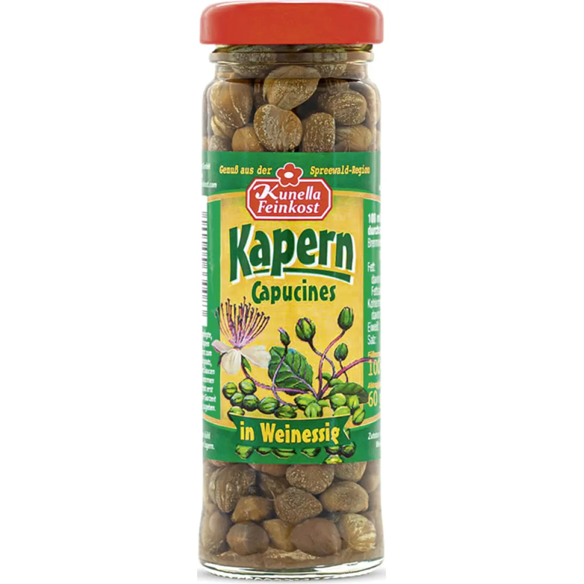 Kunella Feinkost Kapern in Weinessig 100 g