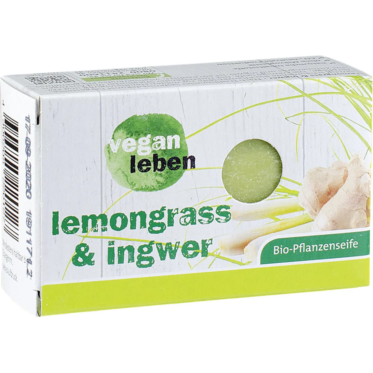 vegan leben Pflanzliche Crèmeseife Lemongrass & Ingwer 100 g