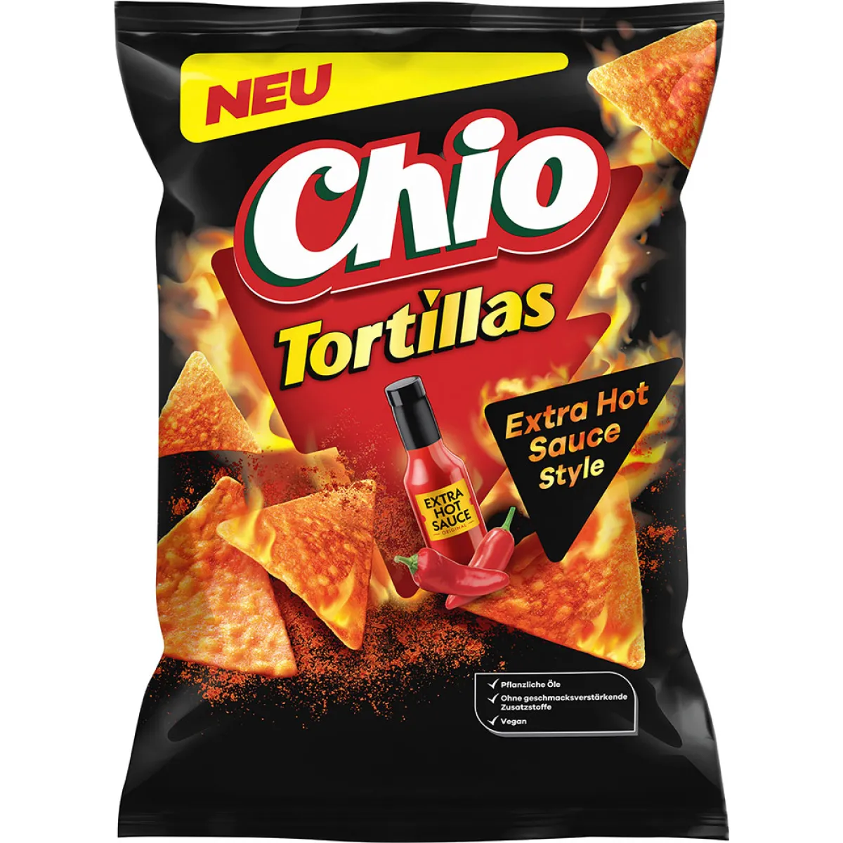 Chio Tortillas Extra Hot Sauce Style 110 g