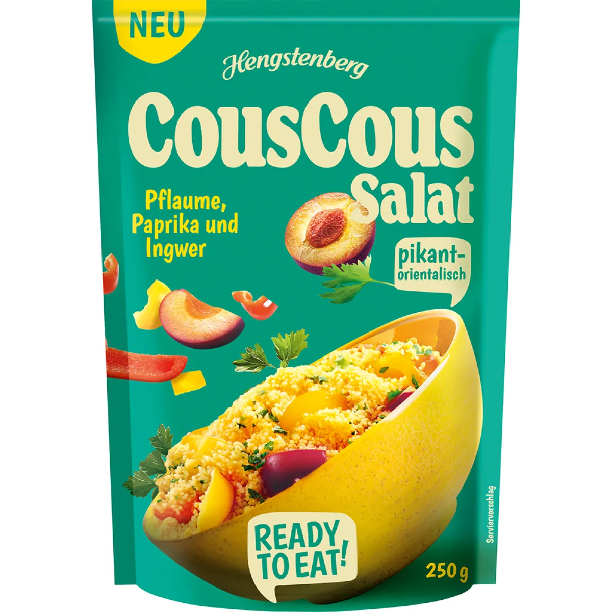 Hengstenberg Couscous Salat Pflaume, Paprika und Ingwer 250 g