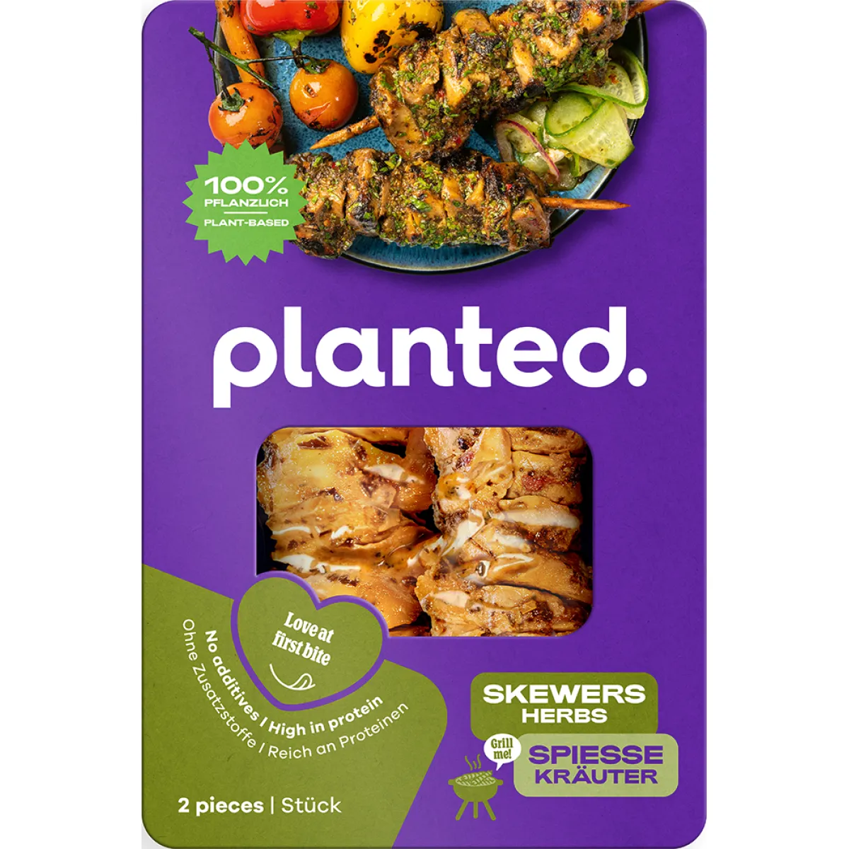 planted. Chicken Grillspiess Kräuter 200 g