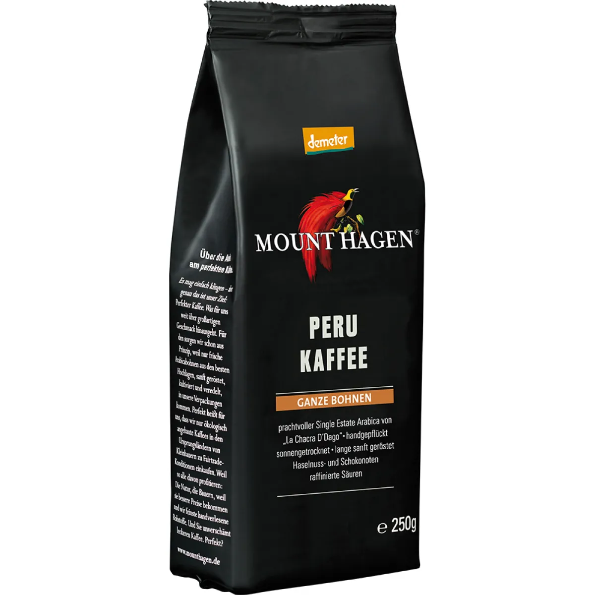 Mount Hagen Peru Kaffee ganze Bohne 250 g
