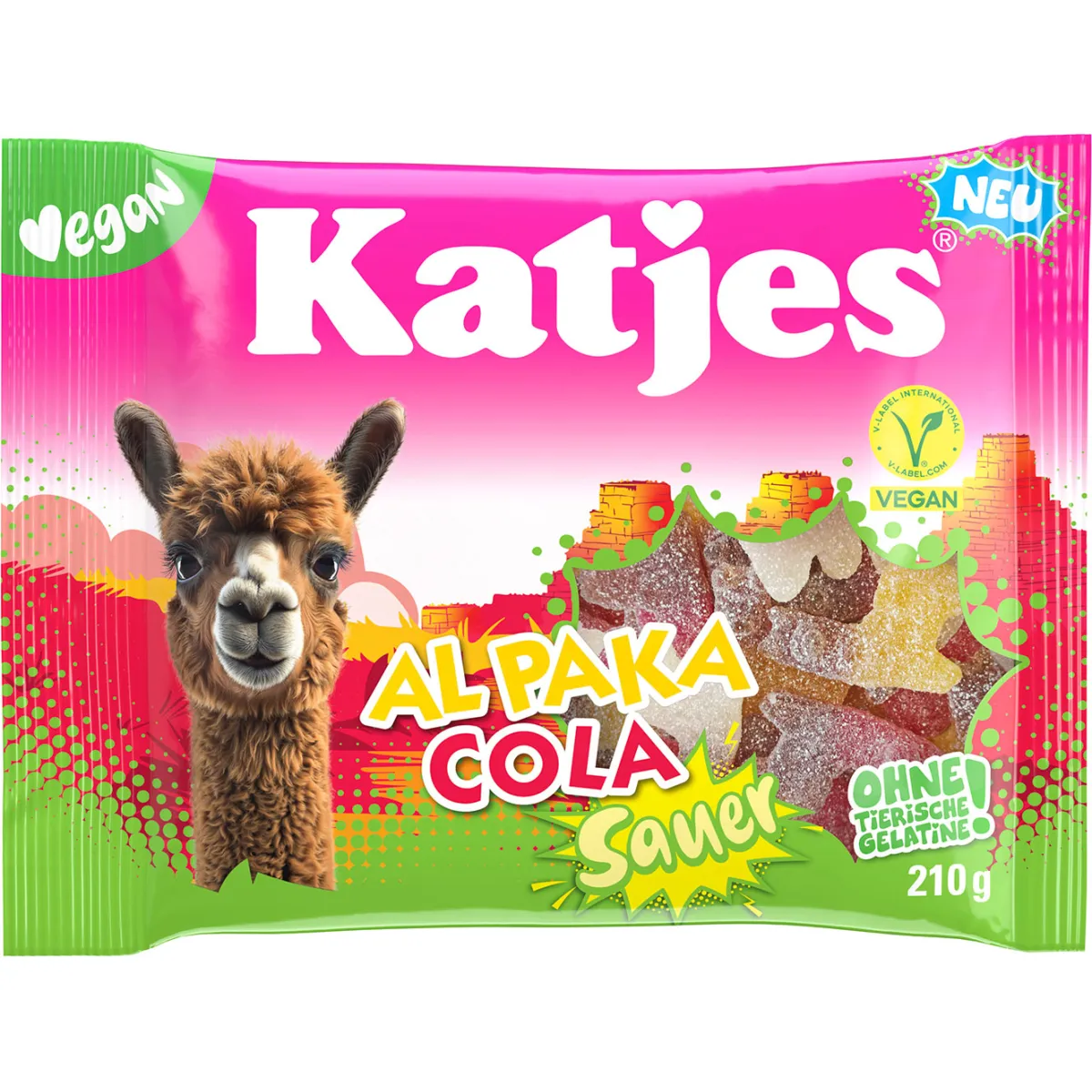 Katjes Alpaka Cola Sauer 210 g