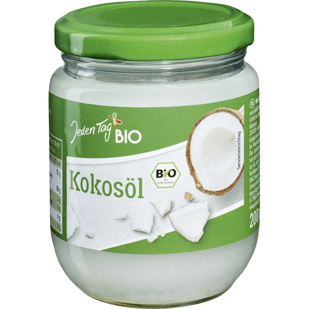 Jeden Tag Bio Kokosöl 200 ml