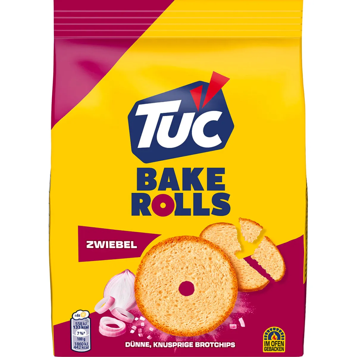 Tuc Bake Rolls Zwiebel 150 g