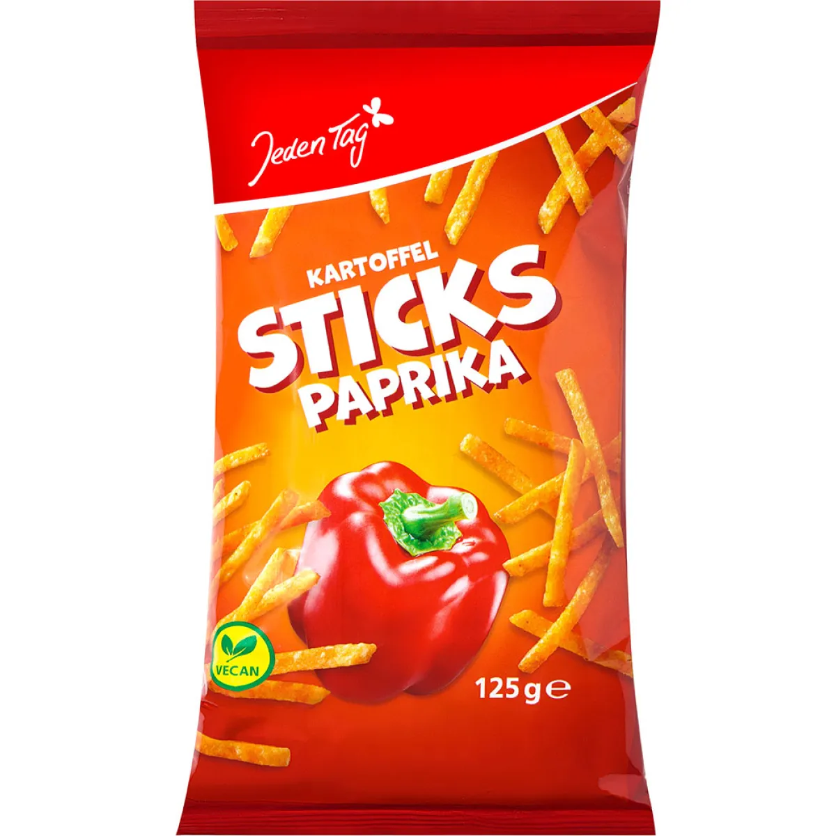 Jeden Tag Kartoffelsticks Paprika 125 g