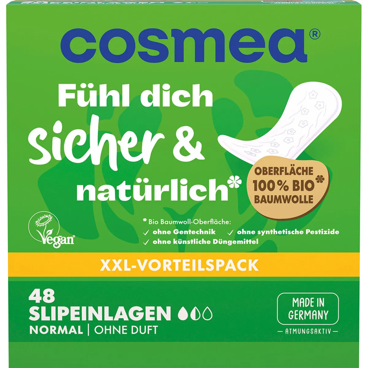 Cosmea Slipeinlagen Bio Comfort Normal ohne Duft 48 Stück