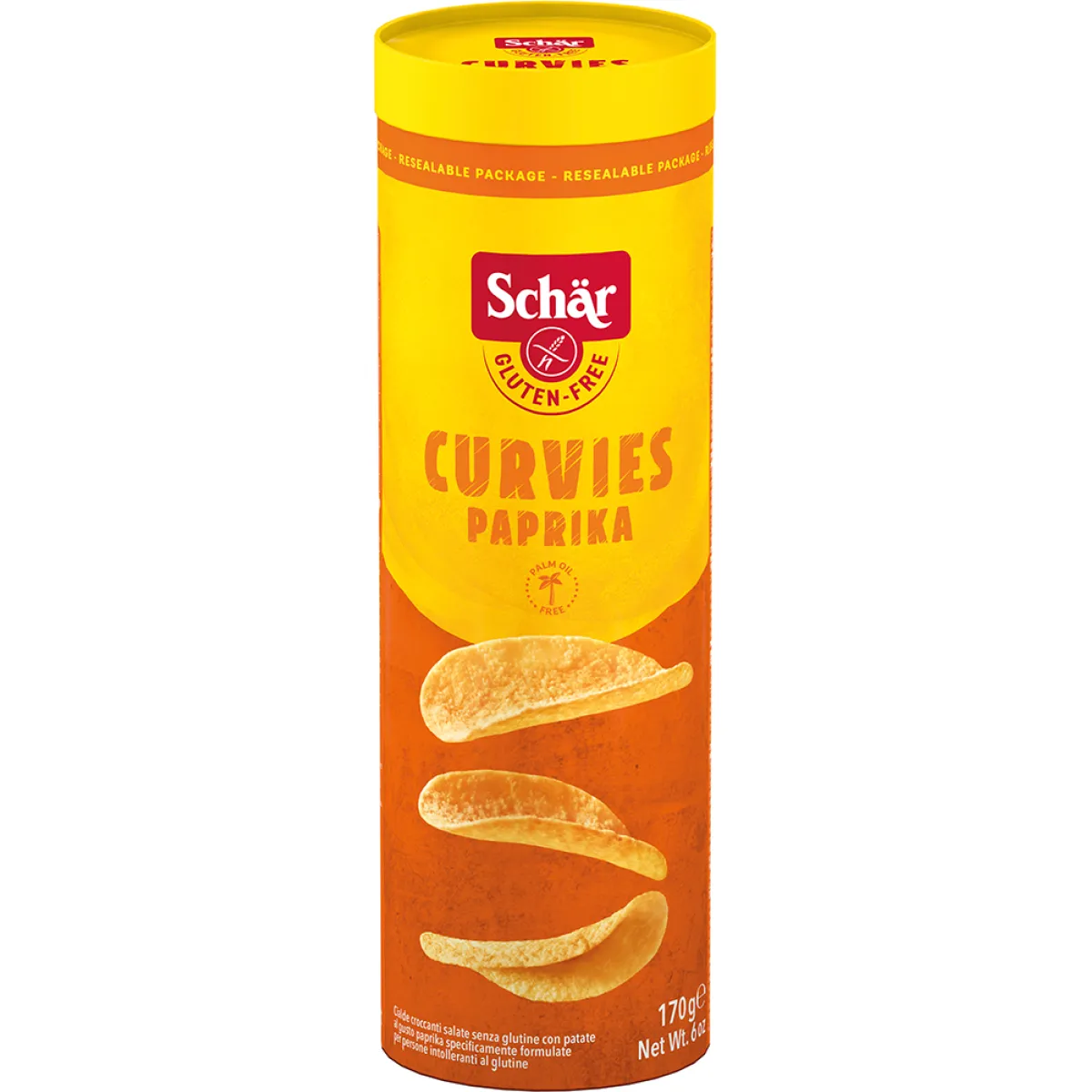 Schär glutenfreie Curvies Paprika 170 g