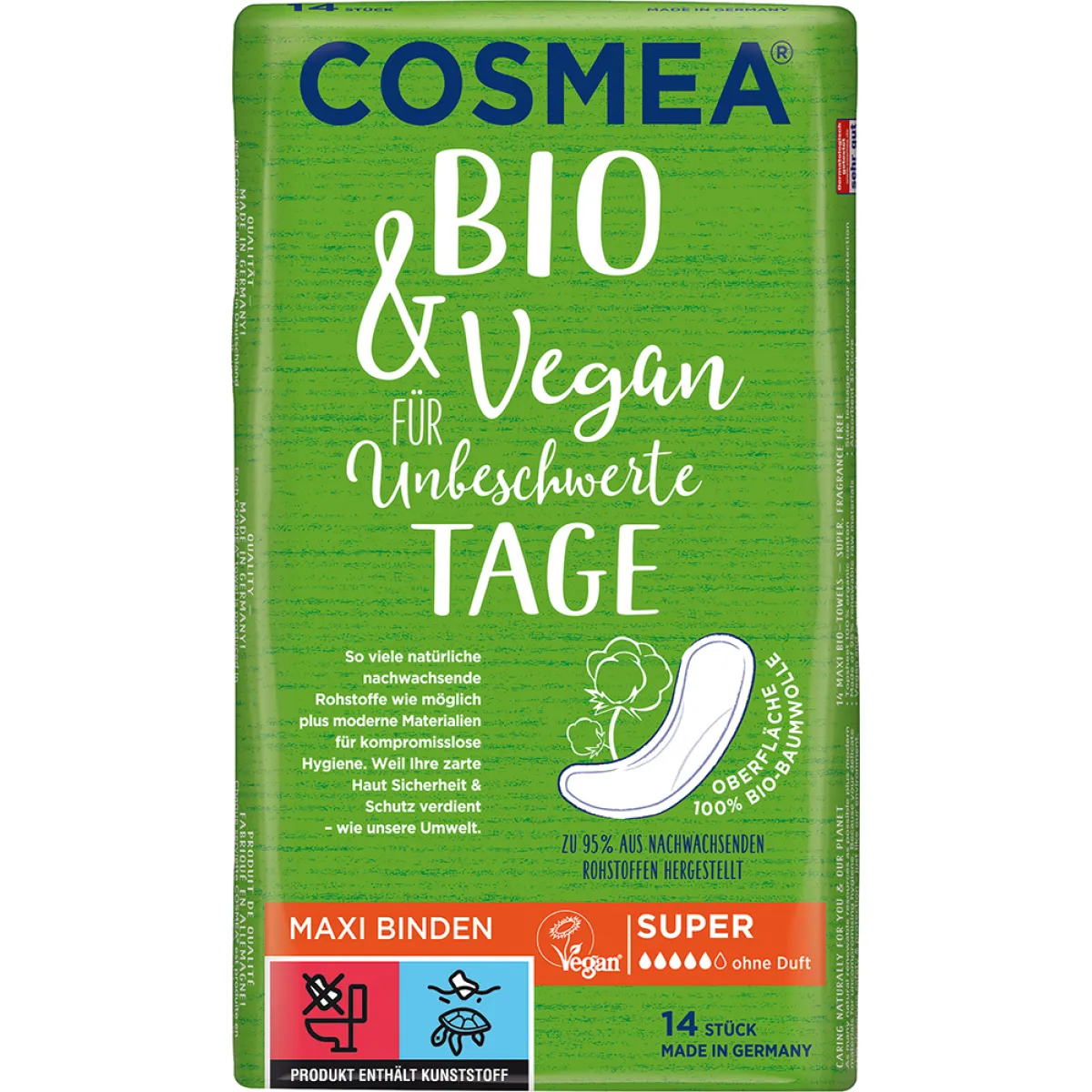 Cosmea Maxi Binden Super ohne Duft 14 Stück