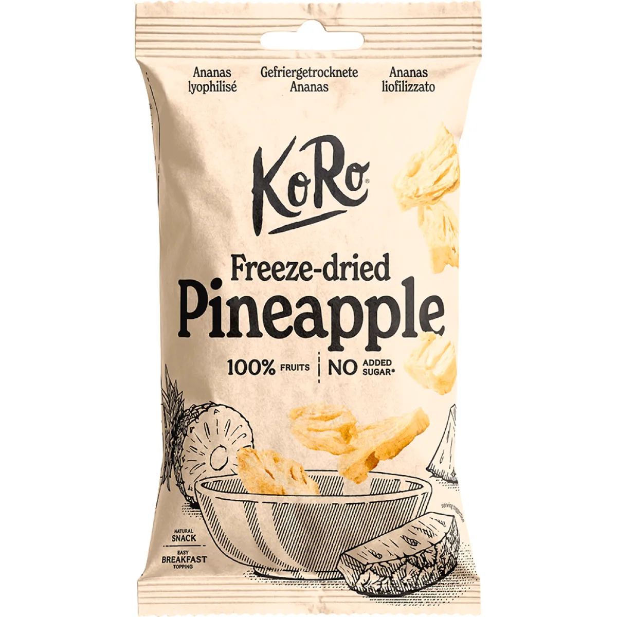 Koro Freeze-dried Ananas 40 g